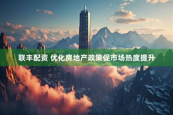联丰配资 优化房地产政策促市场热度提升